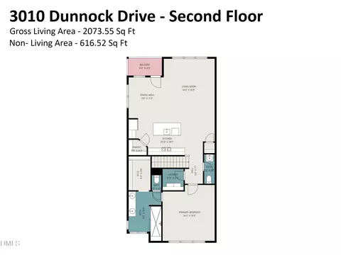 Floorplan - 3010 Dunnock Dr, Durham, NC 27713 photo 2 of 4