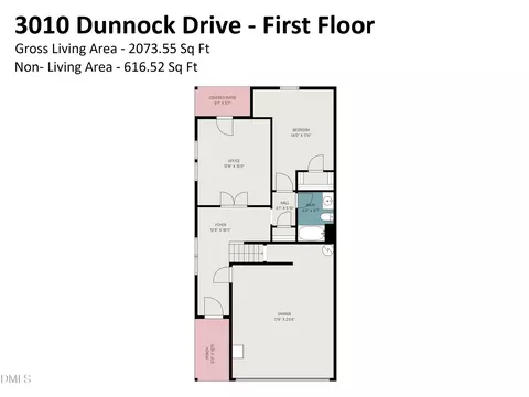 Floorplan - 3010 Dunnock Dr, Durham, NC 27713 photo 3 of 4