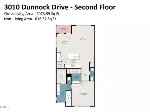 Floorplan - 3010 Dunnock Dr, Durham, NC 27713 photo 4 of 4