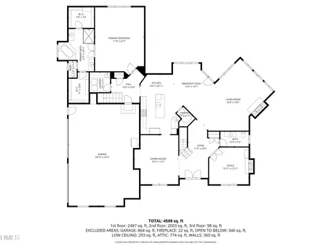 Floorplan - 3604 Nightfall Ct, Raleigh, NC 27607 photo 2 of 8