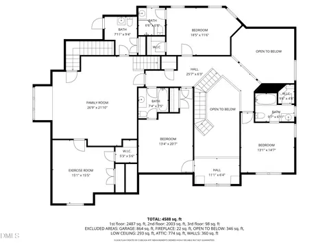 Floorplan - 3604 Nightfall Ct, Raleigh, NC 27607 photo 3 of 8