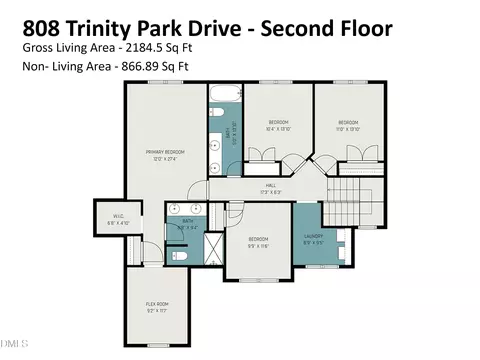 Floorplan - 808 Trinity Park Dr, Wake Forest, NC 27587 photo 2 of 2