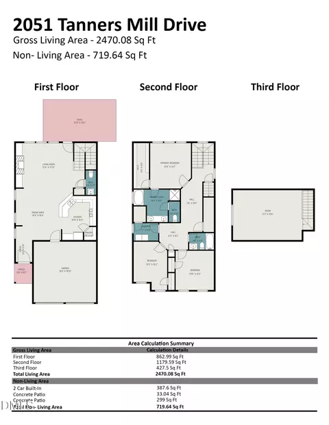 Floorplan - 2051 Tanners Mill Dr, Durham, NC 27703 photo 4 of 10