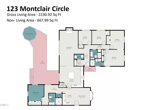 Floorplan - 123 Montclair Cir, Durham, NC 27713 photo 1 of 5