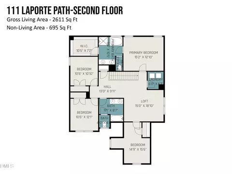 Floorplan - 111 Laporte Path, Garner, NC 27529 photo 2 of 2