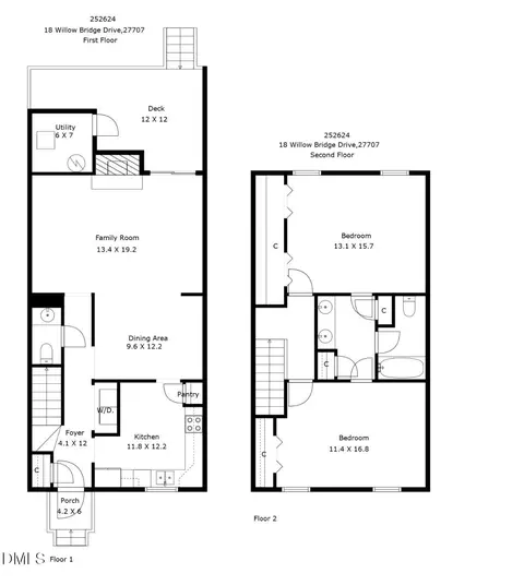 Floorplan - 18 Willow Bridge Dr, Durham, NC 27707 photo 2 of 2