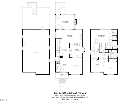 Floorplan - 407 Waterside Dr, Carrboro, NC 27510 photo 2 of 2