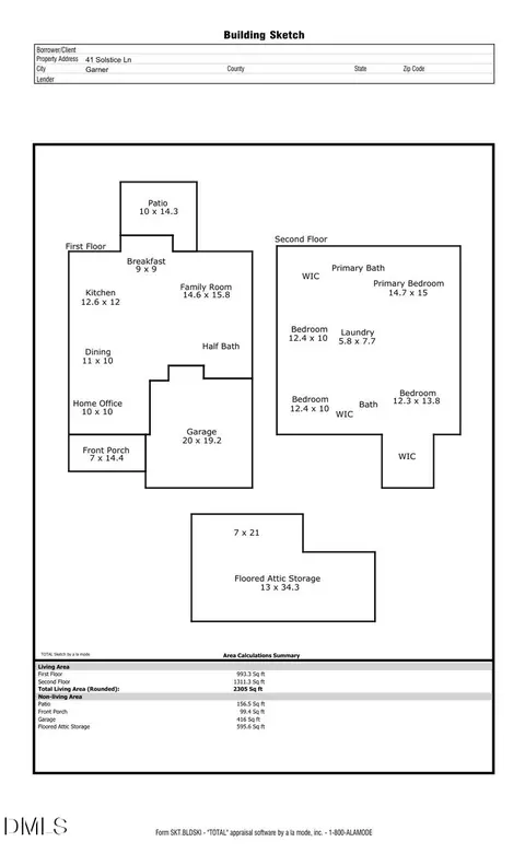 Floorplan - 41 Solstice Ln, Garner, NC 27529 photo 1 of 1