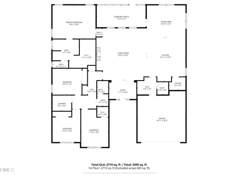 Floorplan - 9405 Whitley Rd, Bailey, NC 27807 photo 1 of 1