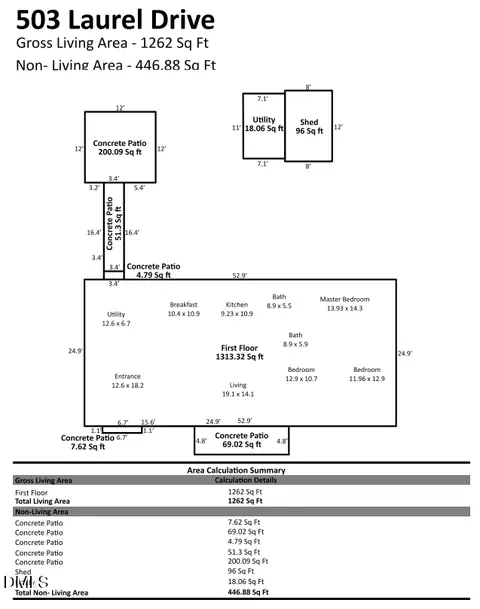 Floorplan - 503 Laurel Dr, Smithfield, NC 27577 photo 1 of 1