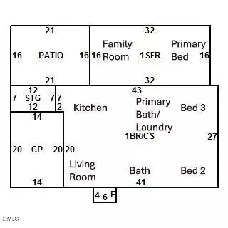 Floorplan - 518 E 3rd St, Wendell, NC 27591 photo 1 of 1