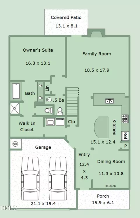 Floorplan - 60 Pepper Ln, Garner, NC 27529 photo 1 of 2