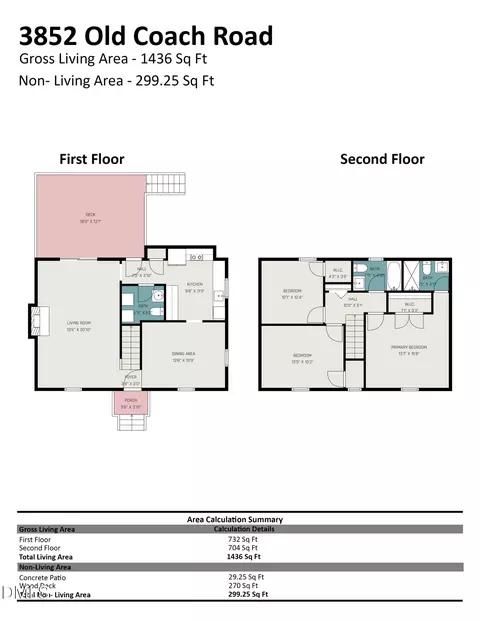 Floorplan - 3852 Old Coach Rd, Raleigh, NC 27616 photo 3 of 6