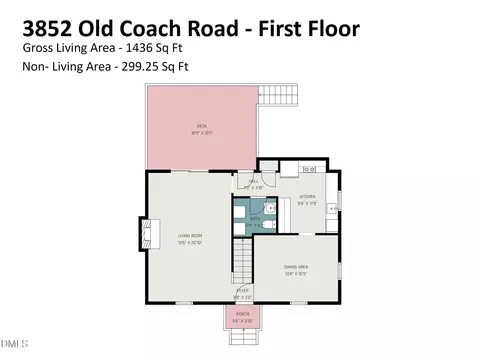 Floorplan - 3852 Old Coach Rd, Raleigh, NC 27616 photo 5 of 6