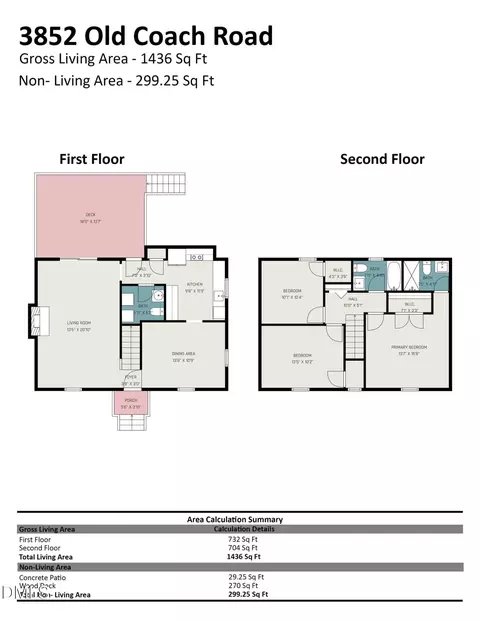 Floorplan - 3852 Old Coach Rd, Raleigh, NC 27616 photo 6 of 6