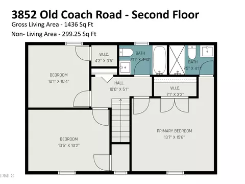Floorplan - 3852 Old Coach Rd, Raleigh, NC 27616 photo 2 of 6
