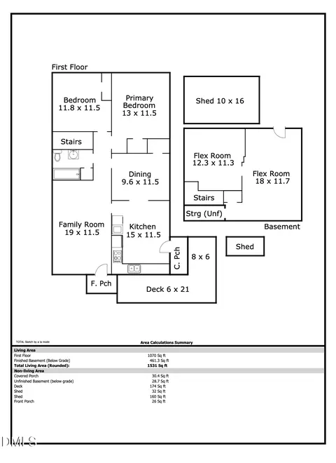 Floorplan - 617 E Maynard Ave, Durham, NC 27704 photo 1 of 2