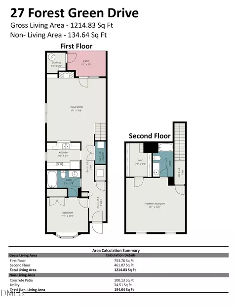 Floorplan - 27 Forest Green Dr, Durham, NC 27705 photo 3 of 3