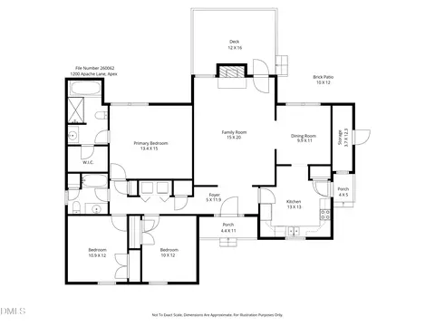 Floorplan - 1200 Apache Ln, Apex, NC 27502 photo 1 of 2