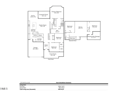 Floorplan - 7033 Leando Dr, Willow Spring, NC 27592 photo 1 of 2