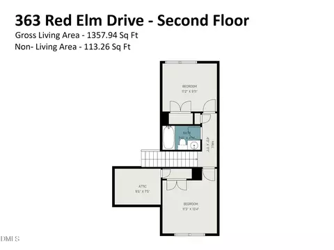 Floorplan - 363 Red Elm Dr, Durham, NC 27713 photo 2 of 2