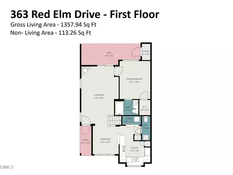 Floorplan - 363 Red Elm Dr, Durham, NC 27713 photo 1 of 2