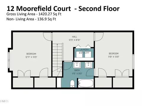 Floorplan - 12 Moorefield Ct, Durham, NC 27705 photo 3 of 4