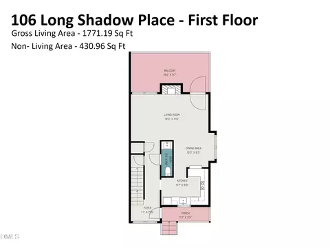 Floorplan - 106 Long Shadow Pl, Durham, NC 27713 photo 1 of 8
