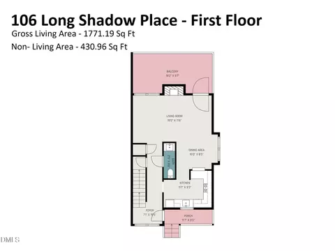 Floorplan - 106 Long Shadow Pl, Durham, NC 27713 photo 5 of 8
