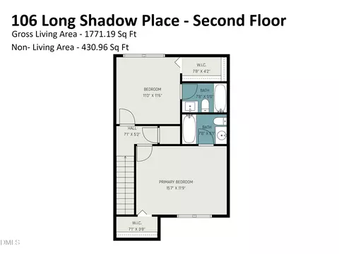 Floorplan - 106 Long Shadow Pl, Durham, NC 27713 photo 2 of 8