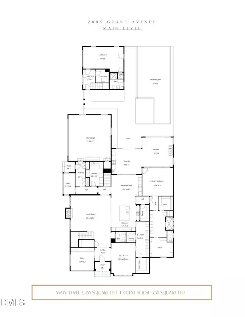 Floorplan - 2809 Grant Ave, Raleigh, NC 27607 photo 1 of 2