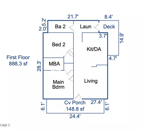 Floorplan - 214 Moline St, Durham, NC 27707 photo 1 of 2