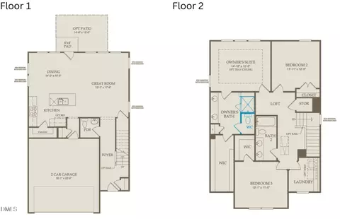 Floorplan - 2859 Rodeo Ct, Willow Spring, NC 27592 photo 1 of 1