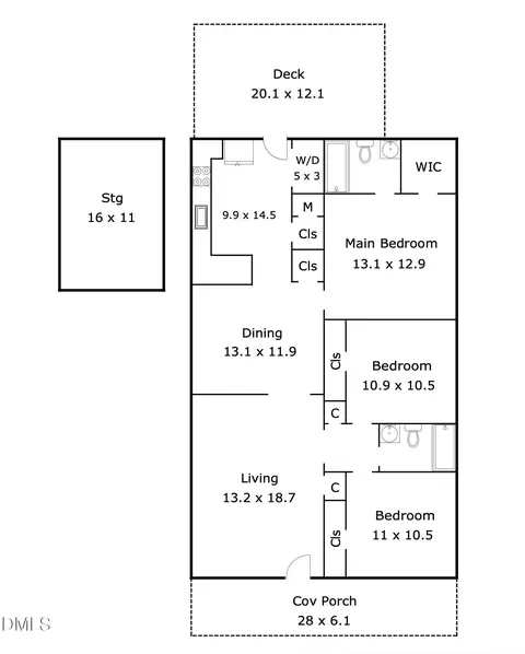Floorplan - 1009 Berkeley St, Durham, NC 27705 photo 1 of 1
