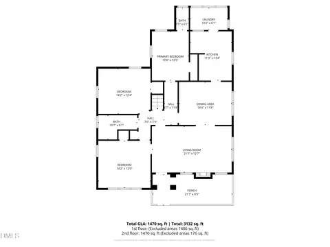 Floorplan - 3322 Ruffin St, Raleigh, NC 27607 photo 3 of 6