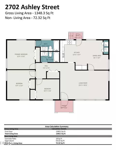 Floorplan - 2702 Ashley St, Durham, NC 27704 photo 1 of 1