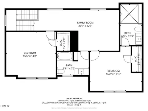 Floorplan - 938 Mclamb Dr, Durham, NC 27703 photo 2 of 3