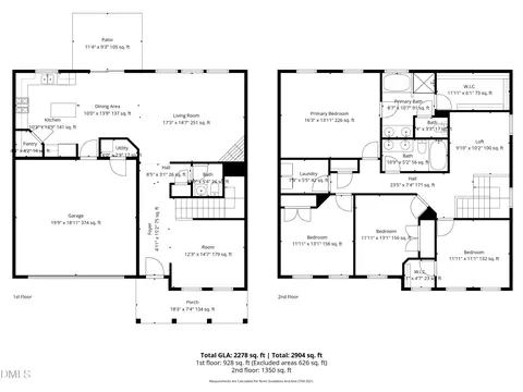 Floorplan - 636 Starry Sky Dr, Durham, NC 27703 photo 2 of 2