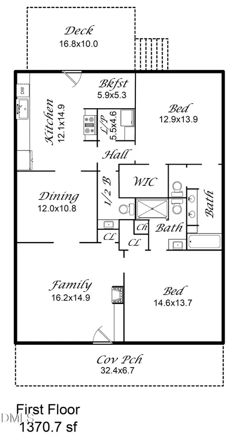 Floorplan - 1107 Morehead Ave, Durham, NC 27707 photo 1 of 1