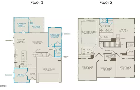Floorplan - 1148 Lancashire Grove Pl, Willow Spring, NC 27592 photo 1 of 1