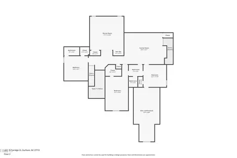 Floorplan - 5402 Sutteridge, Durham, NC 27713 photo 2 of 3