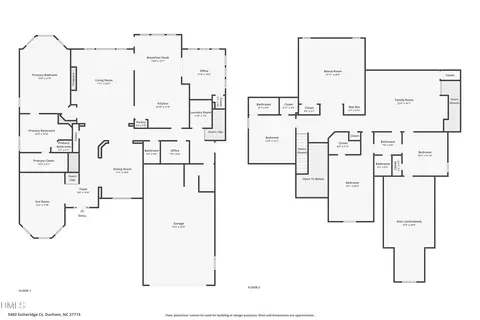 Floorplan - 5402 Sutteridge, Durham, NC 27713 photo 3 of 3