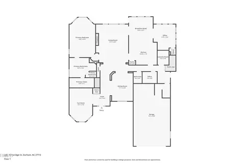 Floorplan - 5402 Sutteridge, Durham, NC 27713 photo 1 of 3