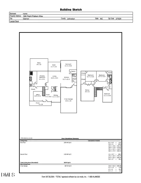 Floorplan - 188 Flight Pattern Way, Garner, NC 27529 photo 1 of 1