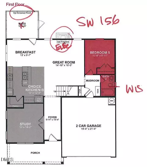 Floorplan - 2116 Skipping Stone Dr, Durham, NC 27705 photo 1 of 2