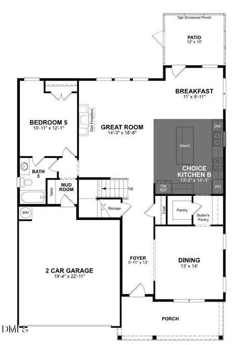 Floorplan - 621 Blackwood Ct, Durham, NC 27705 photo 1 of 2