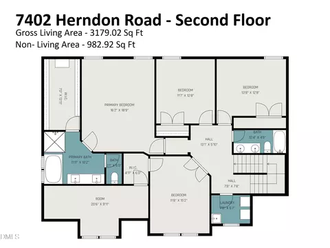 Floorplan - 7402 Herndon Rd, Durham, NC 27713 photo 2 of 3