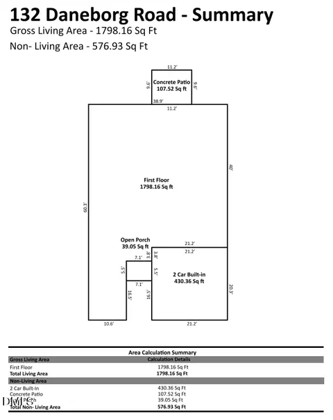 Floorplan - 132 Daneborg Rd, Durham, NC 27703 photo 1 of 1