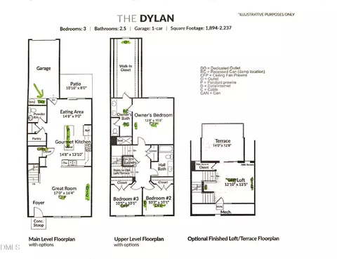 Floorplan - 441 Triumph Ln, Wake Forest, NC 27587 photo 1 of 1