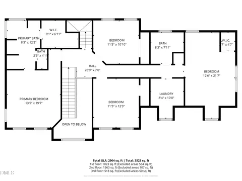 Floorplan - 2401 Worthing Ct, Wake Forest, NC 27587 photo 1 of 1